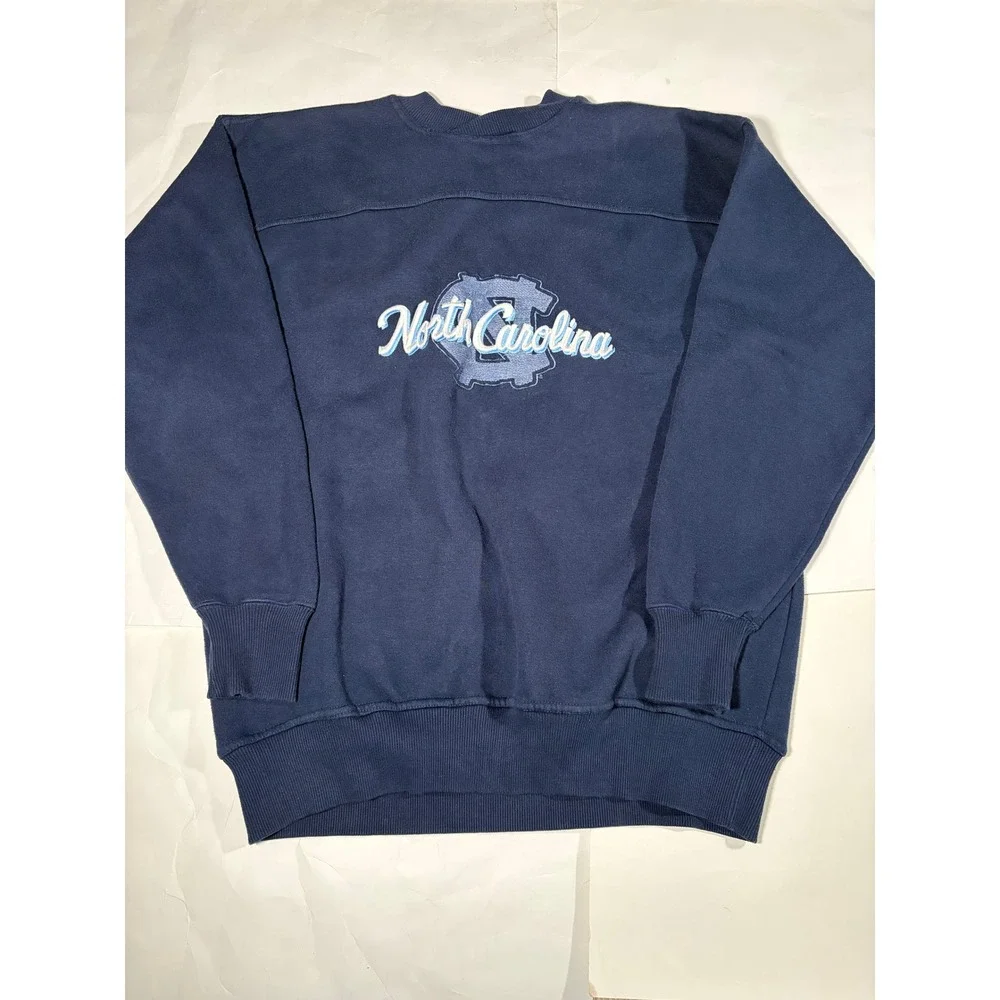 Vintage North Carolina Tar Heels Crewneck Sweater Mens Medium UNC Embroidered